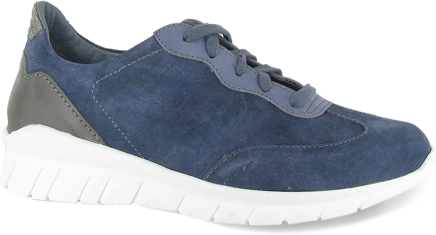 NAOT Footwear Women's Shoe Infinity Midnight Blue Suede Combo 7 M US