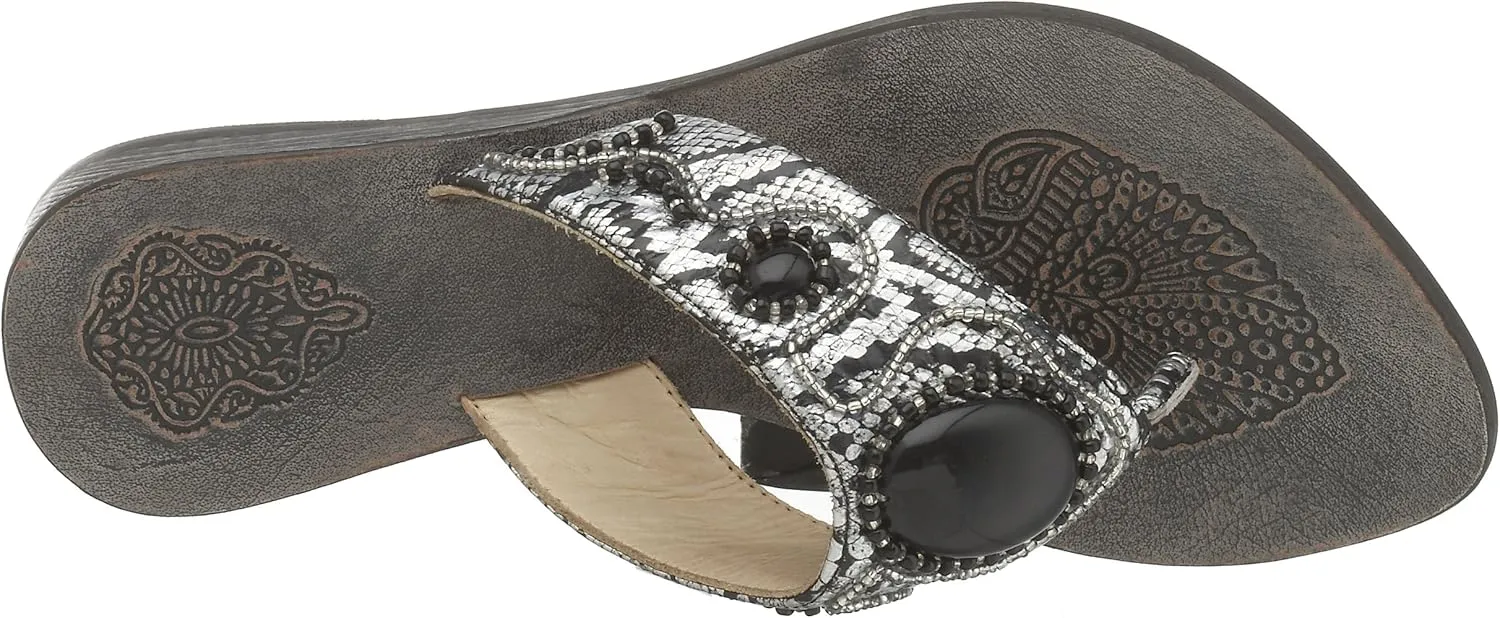 Naughty Monkey Women's Tiger Eye Jeweled Thong