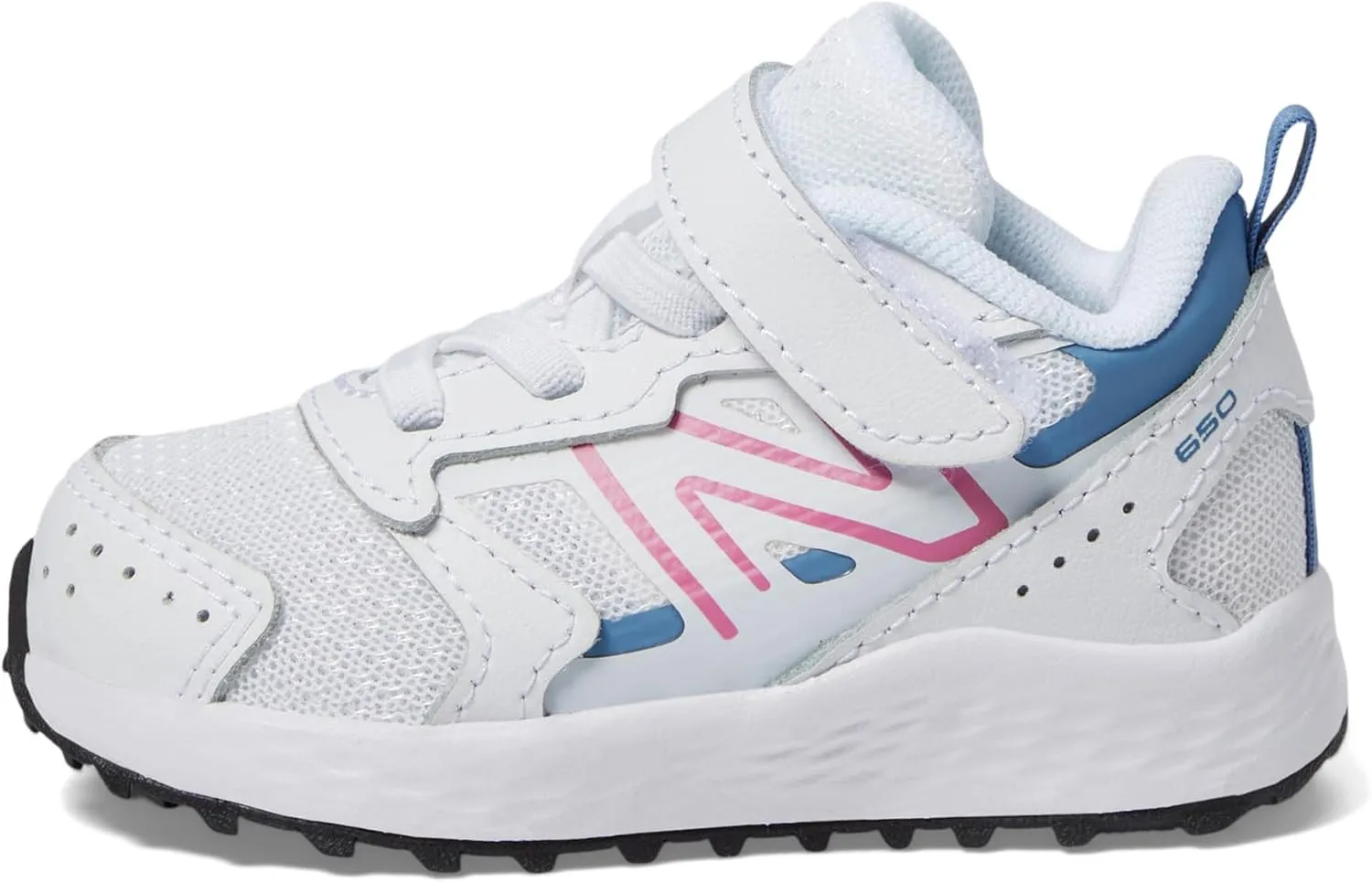 New Balance Baby-Girl's Fresh Foam 650 V1 Bungee Lace with Top Strap Running Shoe