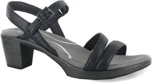 New Naot Women's Bounty Sandal Black Leather 38