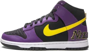 Nike Men's Dunk High EMB Lakers Black/Opti Yellow/Court Purple/Wht (DH0642 001)