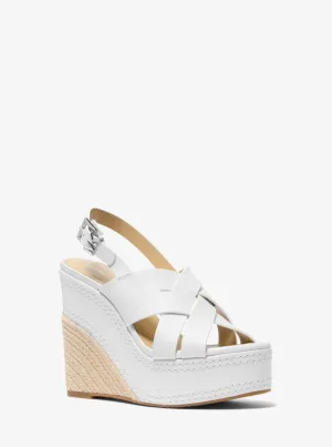 Nora Leather Wedge Sandal