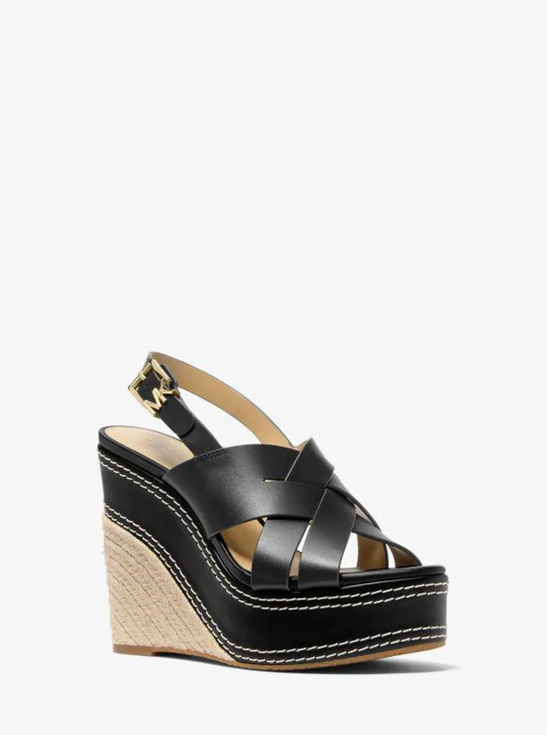 Nora Leather Wedge Sandal