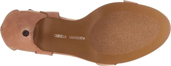 Open 6.5 Toe Rubie Strap Heeled Easy-to-use Ankle Black Suede Sandals Cost-efficient Chinese Kitten Laundry