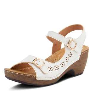 PATRIZIA SHANTAY Wedge Sandals with ankle strap buckle closures - Womens Casuals Sandals for Outdoor