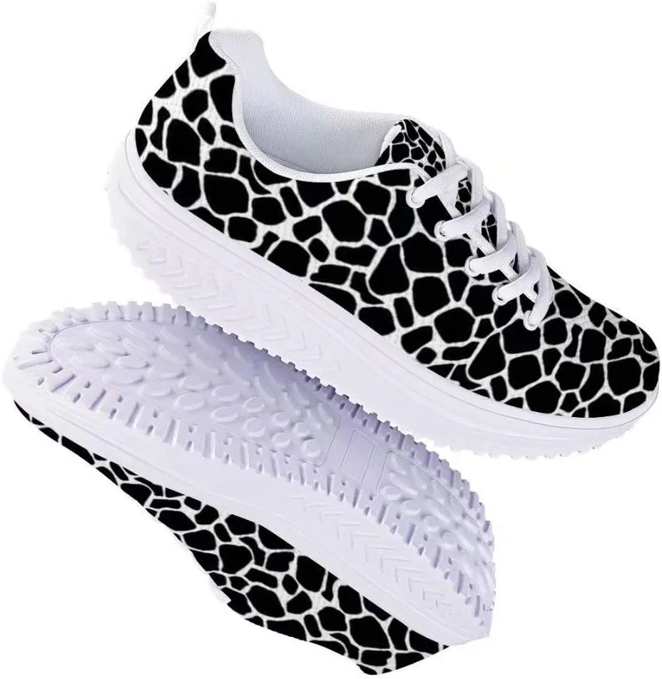 PinUp Angel Ladies Rocking Shoes Womens Lace-up Wedges Tennis Platform Walking Sneakers