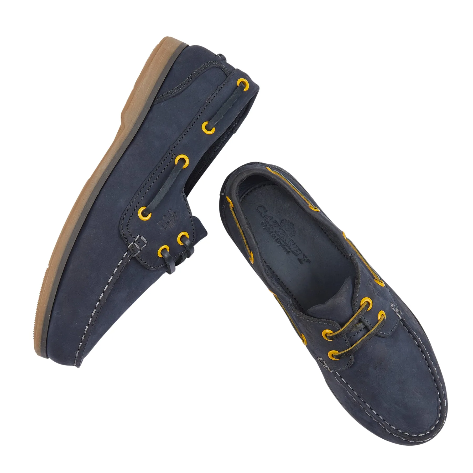 Pippa Women's Boat Shoes - NAVY/YELLOW