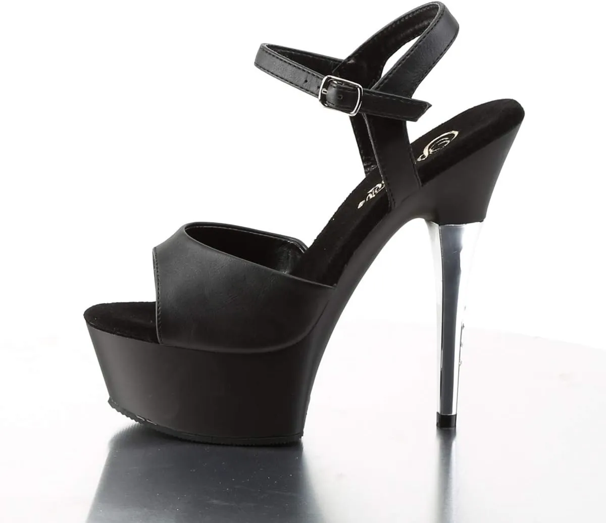 Pleaser Women's CAP609/BPU/M Platform Dress Sandal