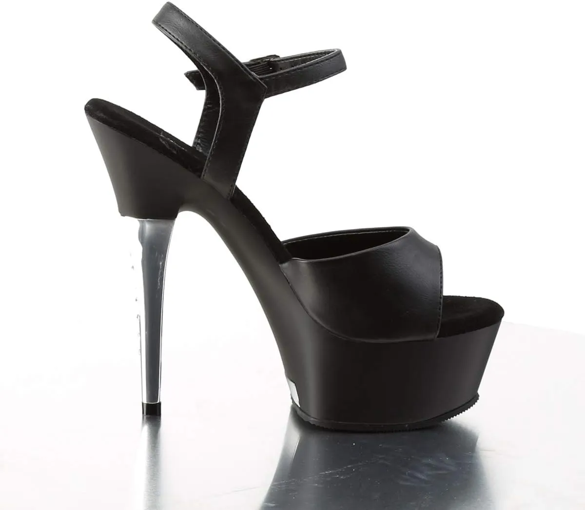 Pleaser Women's CAP609/BPU/M Platform Dress Sandal