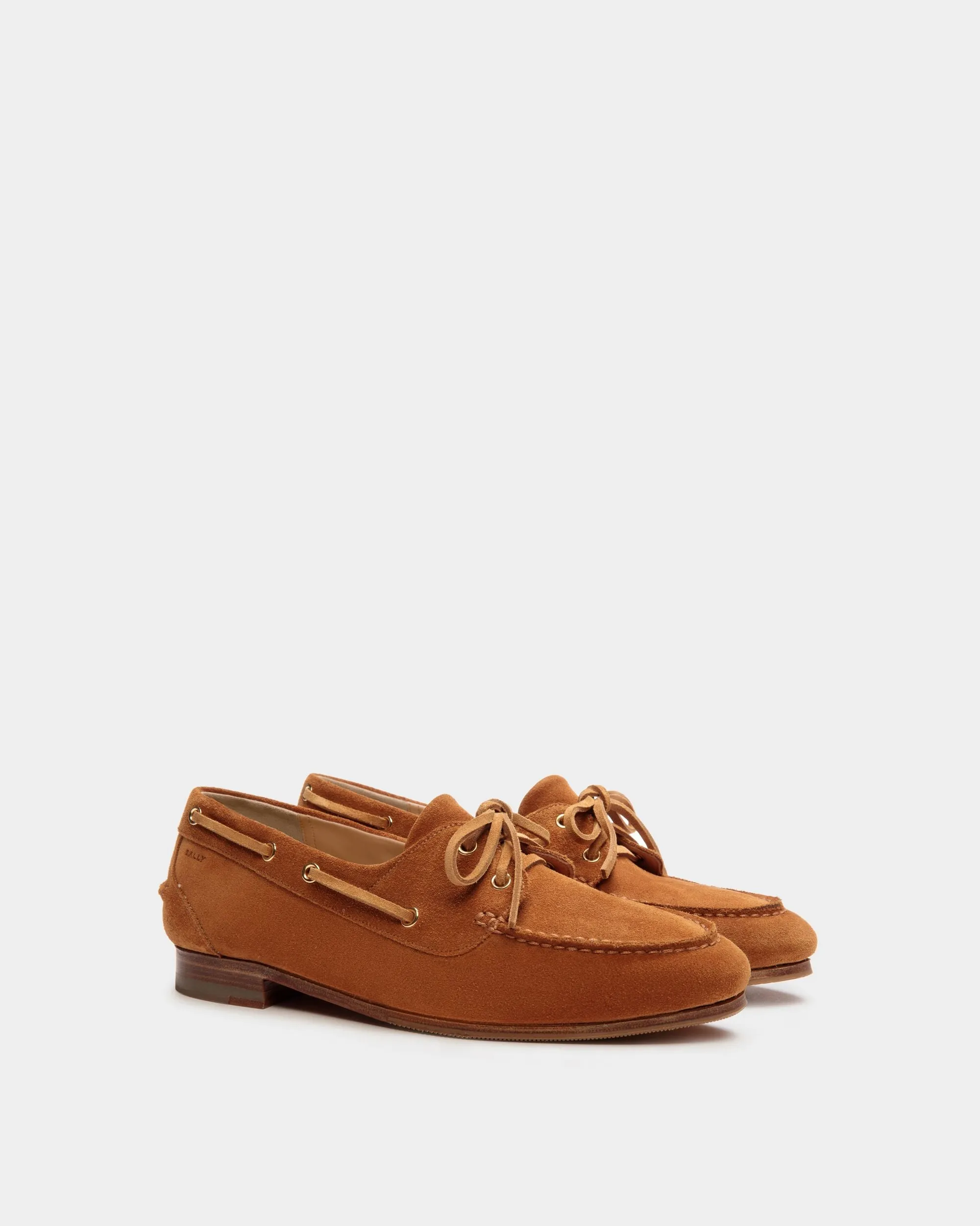 Plume Moccasin in Brown Suede