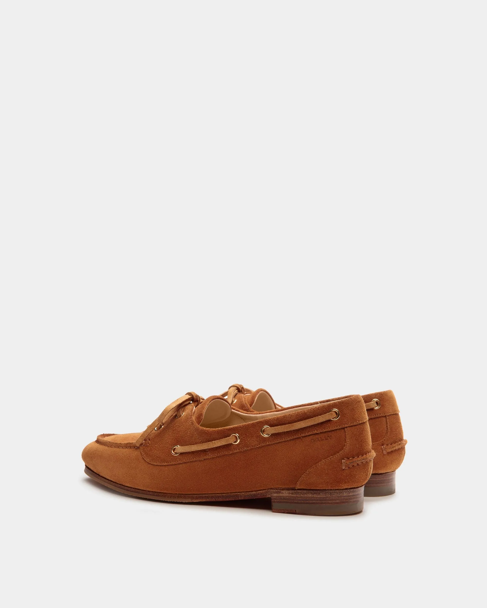 Plume Moccasin in Brown Suede