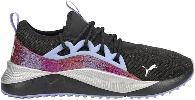 Puma - Juniors Pacer Future Allure Night Out Shoes, Size: 4.5 M US Big Kid, Color: Puma Black/Lavendar Pop