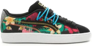 PUMA Kids Boys Suede Papered Floral Slip On Sneakers Shoes Casual - Black, Multi - Size 7 M