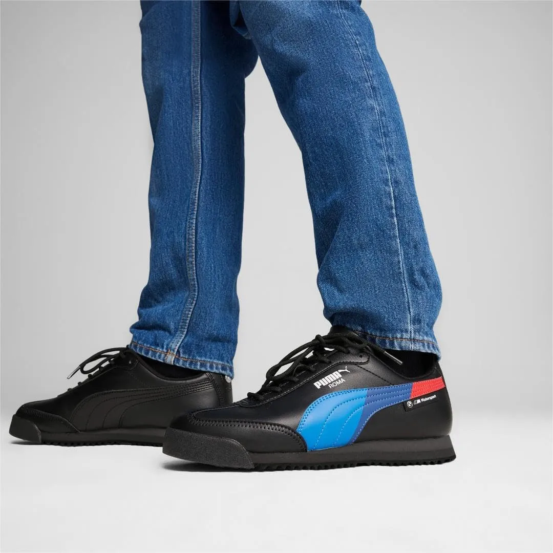 PUMA Men's BMW Motorsport Roma Via Shoes, White-Cool Cobalt, 11