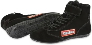 RaceQuipRQP 30300090RQP 303 Driving Shoes - Mid-Top - SFI 3.3/5 - Black - Size 9