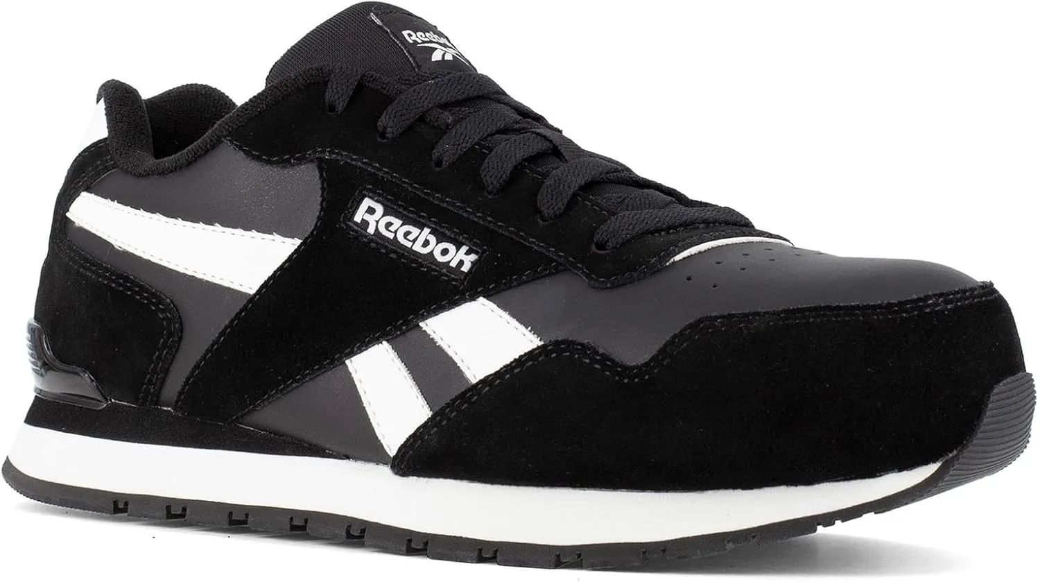 Reebok Men's Rb1982 Harman Work Construction Shoe Black and White Safety