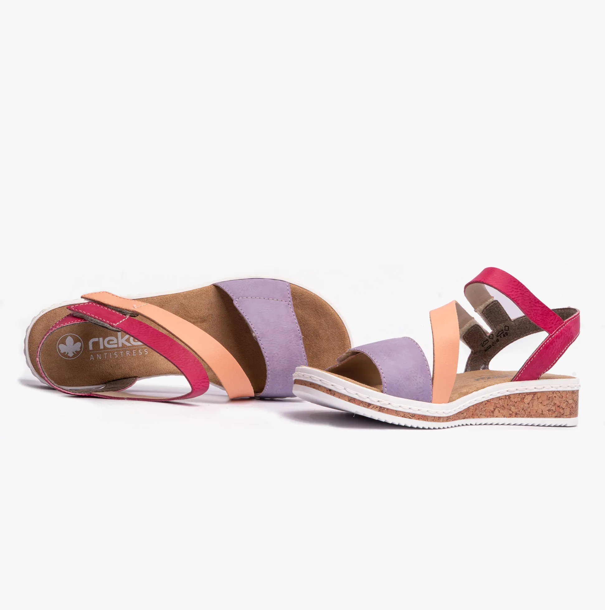 Rieker V3670-90 Womens Sandals Multi
