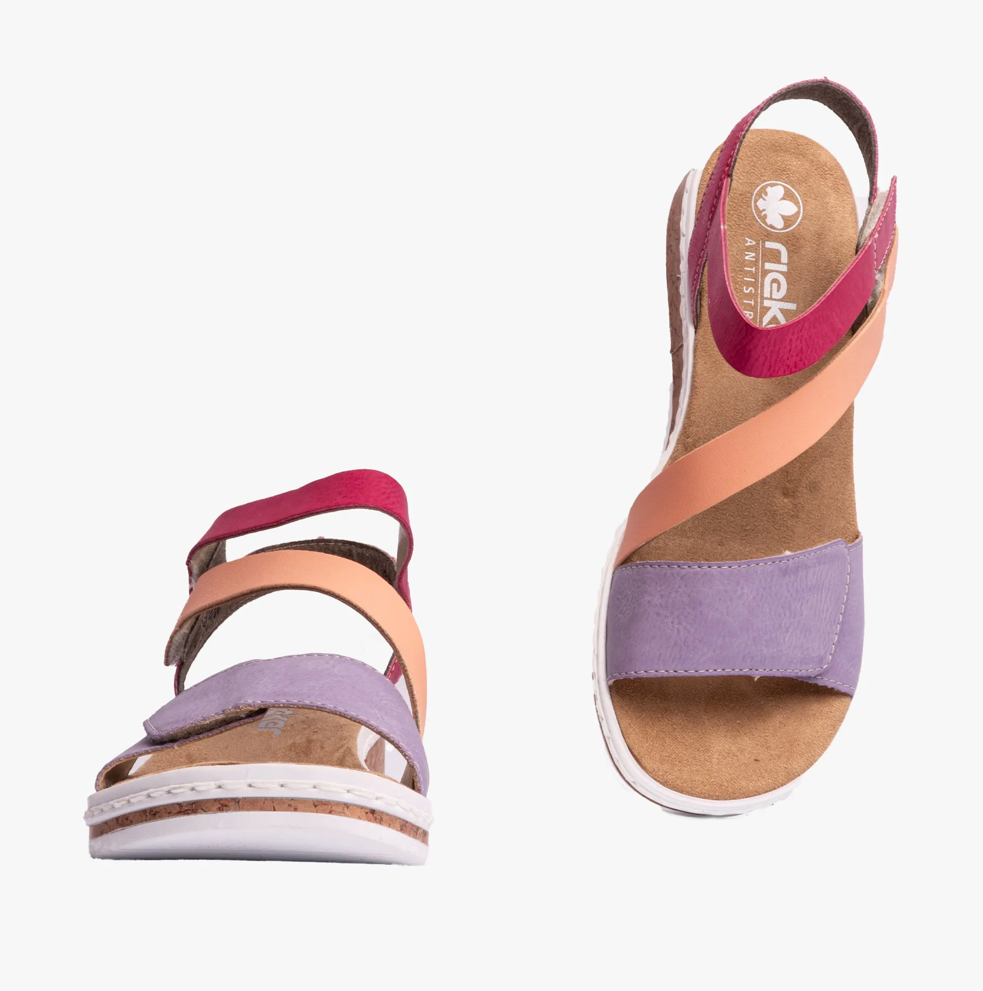 Rieker V3670-90 Womens Sandals Multi