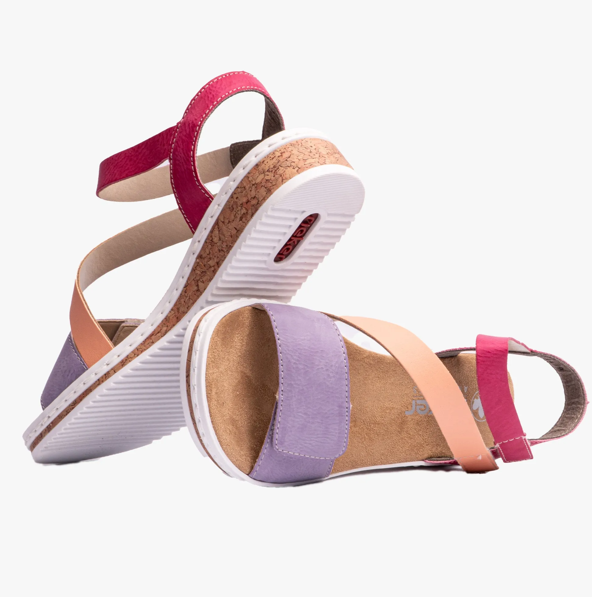 Rieker V3670-90 Womens Sandals Multi