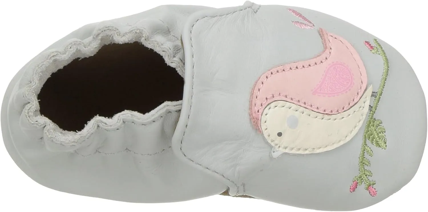 Robeez Baby Girls and Unisex Soft Soles Slip-Resistant Crib Shoes Slippers for Infant and Toddler, 0-24 Months