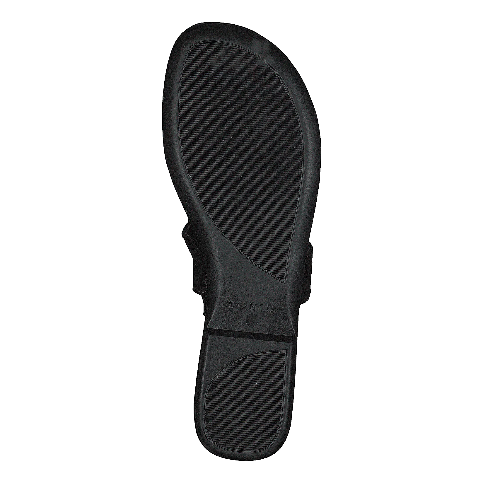 Round Buckle Sandal Black