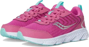 Saucony Wind 3.0 (Little Big Kid) Sneaker, Pink, 2.5 US Unisex