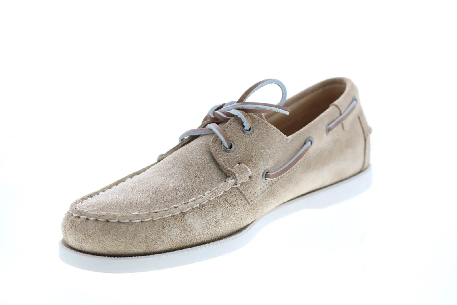 Sebago Portland Flesh Out 7111PTW Mens Beige Loafers & Slip Ons Boat Shoes