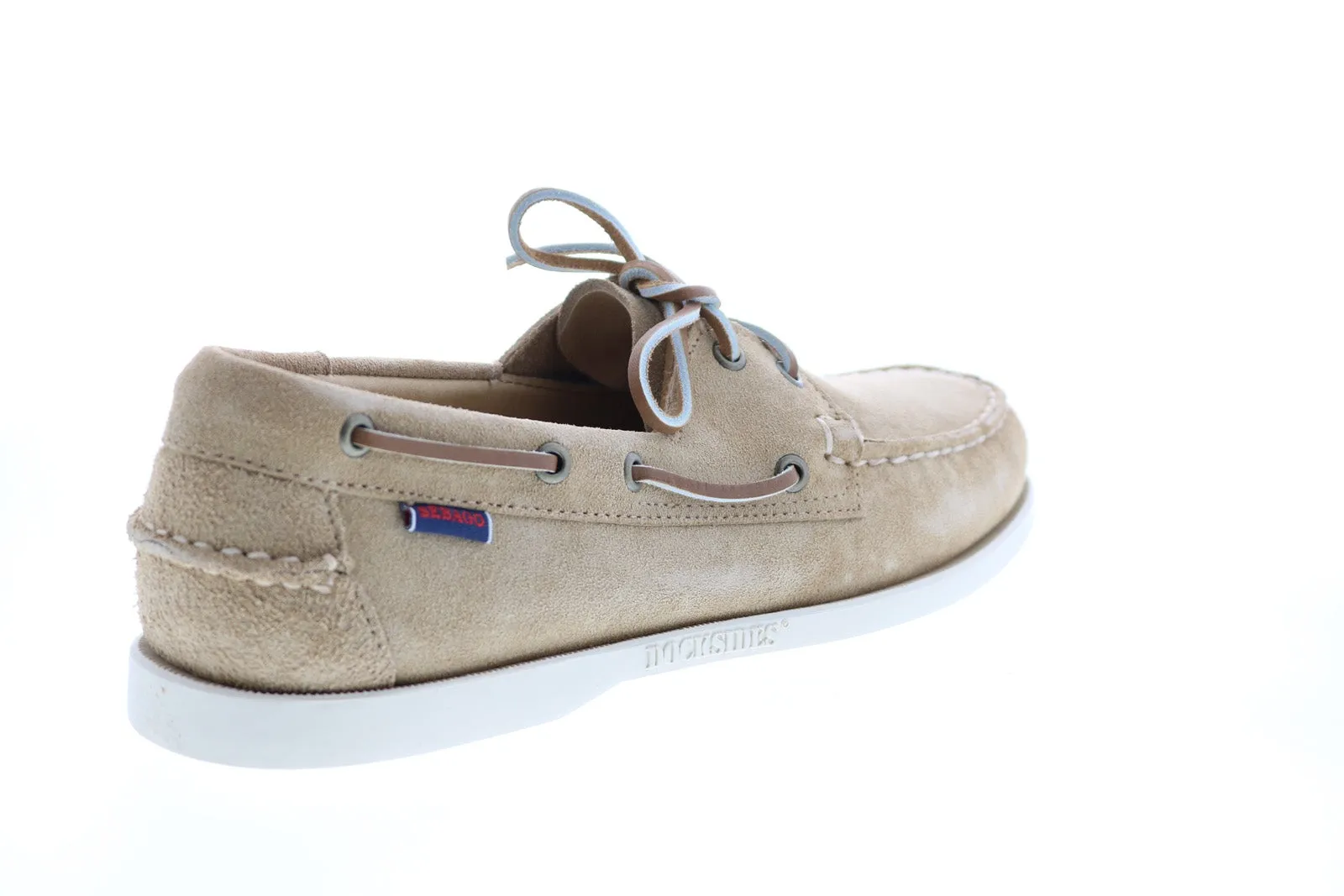 Sebago Portland Flesh Out 7111PTW Mens Beige Loafers & Slip Ons Boat Shoes