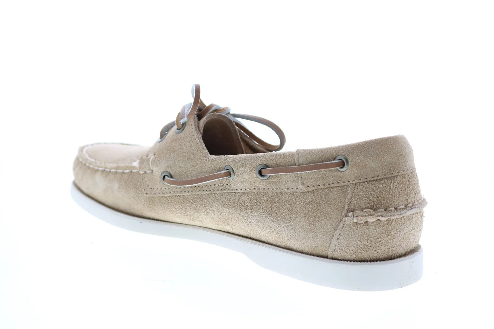 Sebago Portland Flesh Out 7111PTW Mens Beige Loafers & Slip Ons Boat Shoes