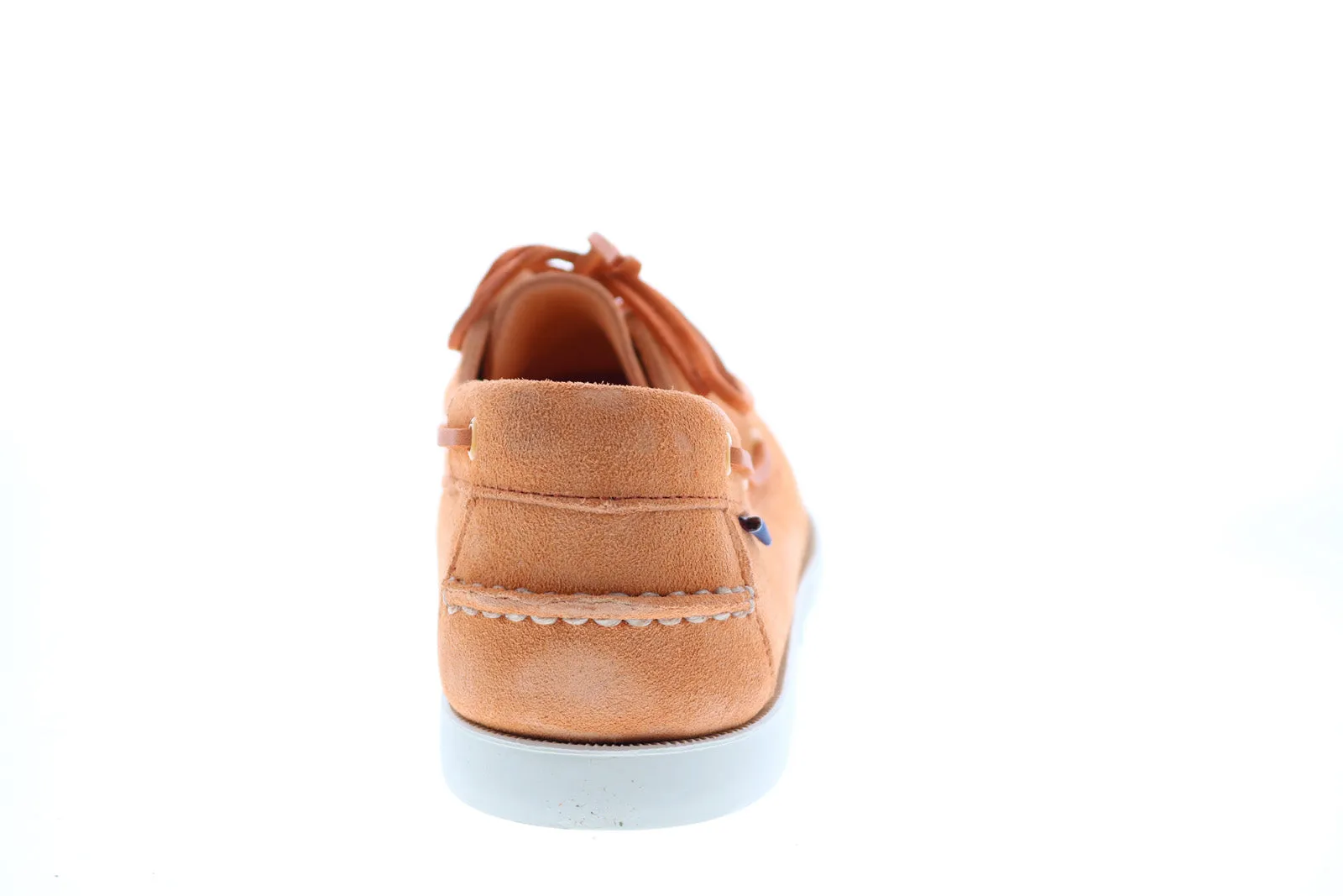 Sebago Portland Flesh Out 7111PTW Mens Orange Loafers & Slip Ons Boat Shoes