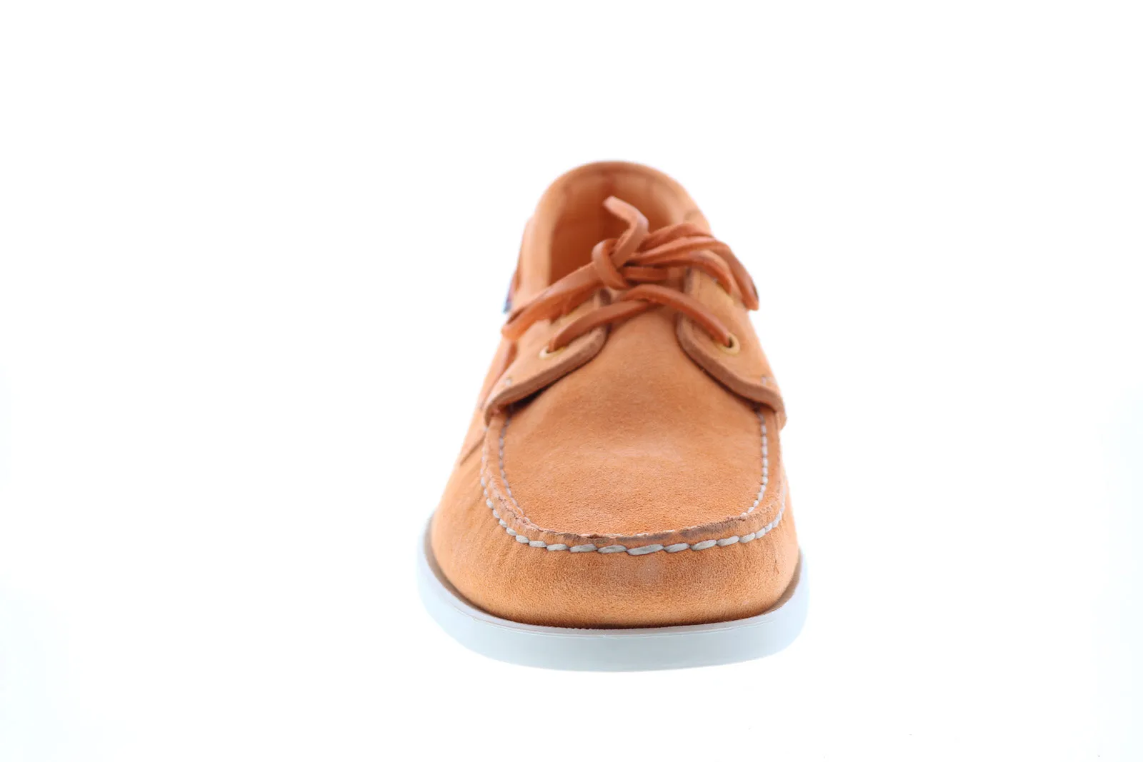 Sebago Portland Flesh Out 7111PTW Mens Orange Loafers & Slip Ons Boat Shoes