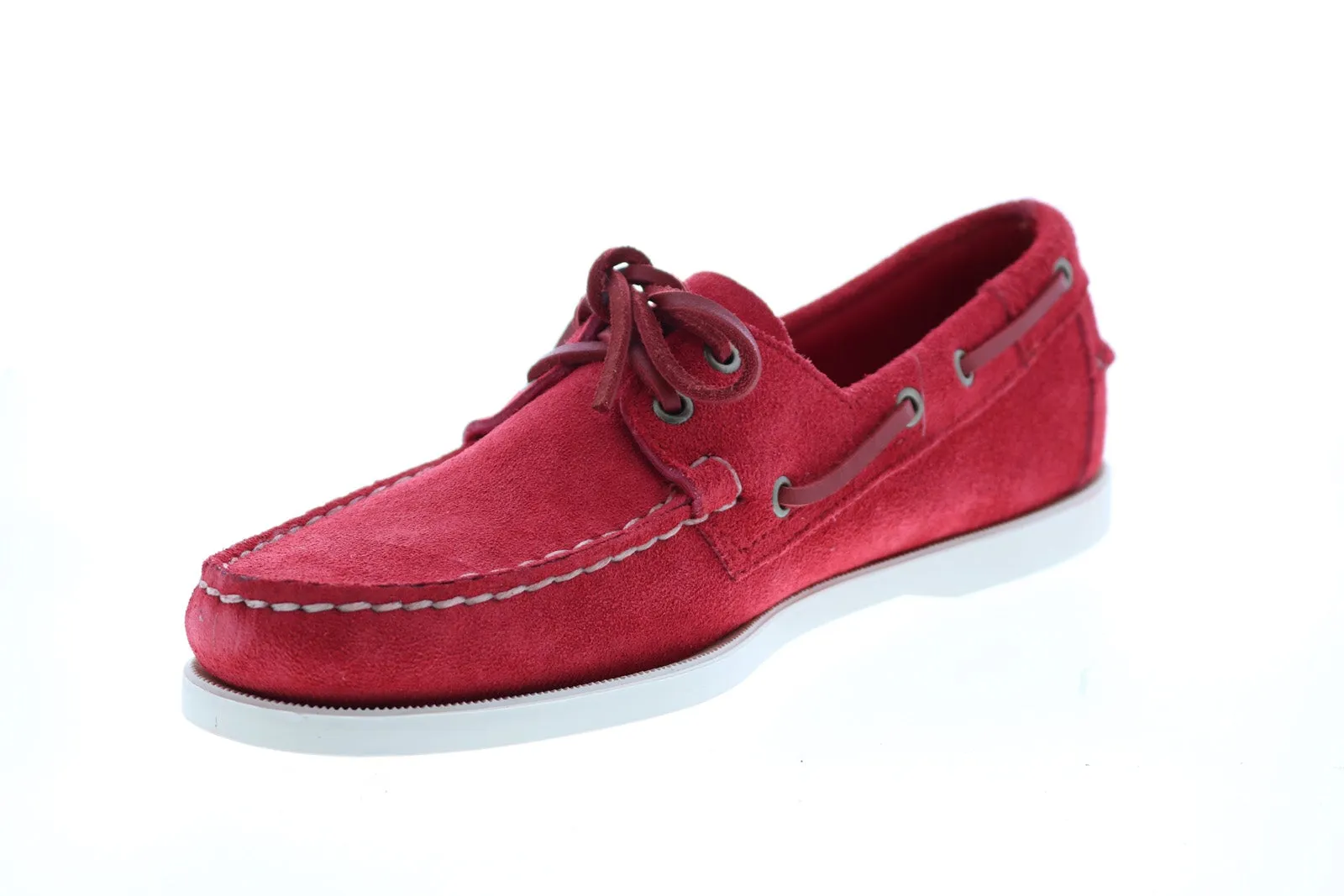 Sebago Portland Flesh Out 7111PTW Mens Red Loafers & Slip Ons Boat Shoes