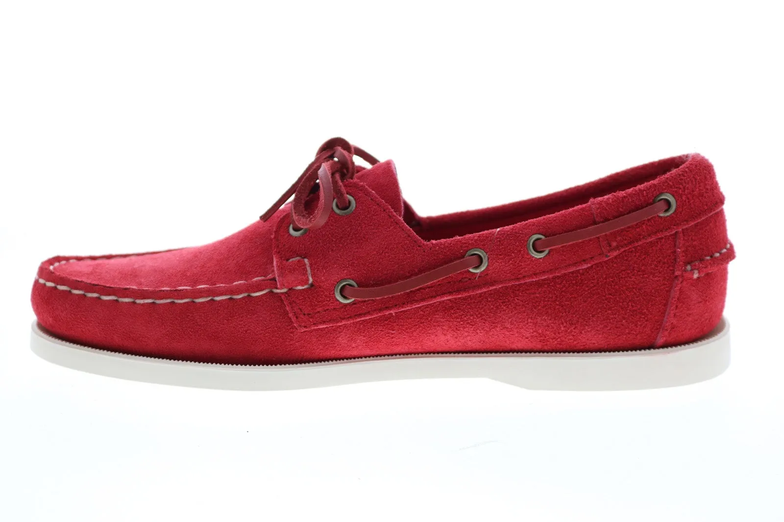 Sebago Portland Flesh Out 7111PTW Mens Red Loafers & Slip Ons Boat Shoes