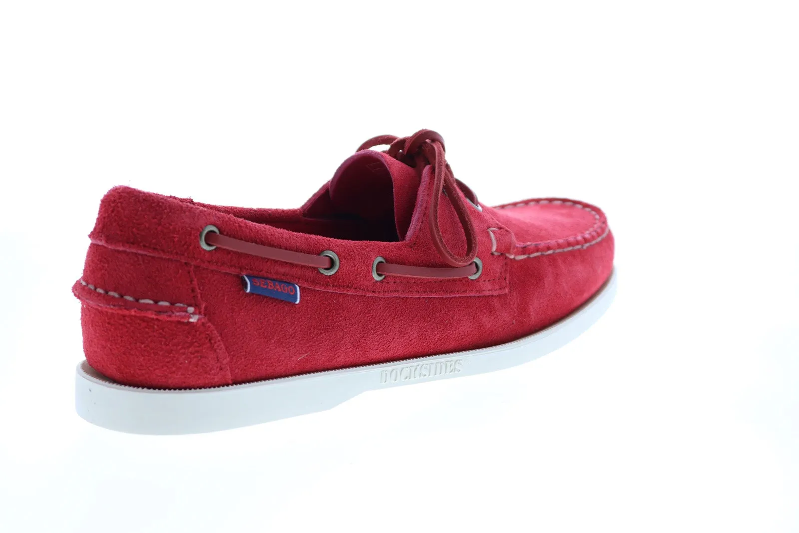 Sebago Portland Flesh Out 7111PTW Mens Red Loafers & Slip Ons Boat Shoes