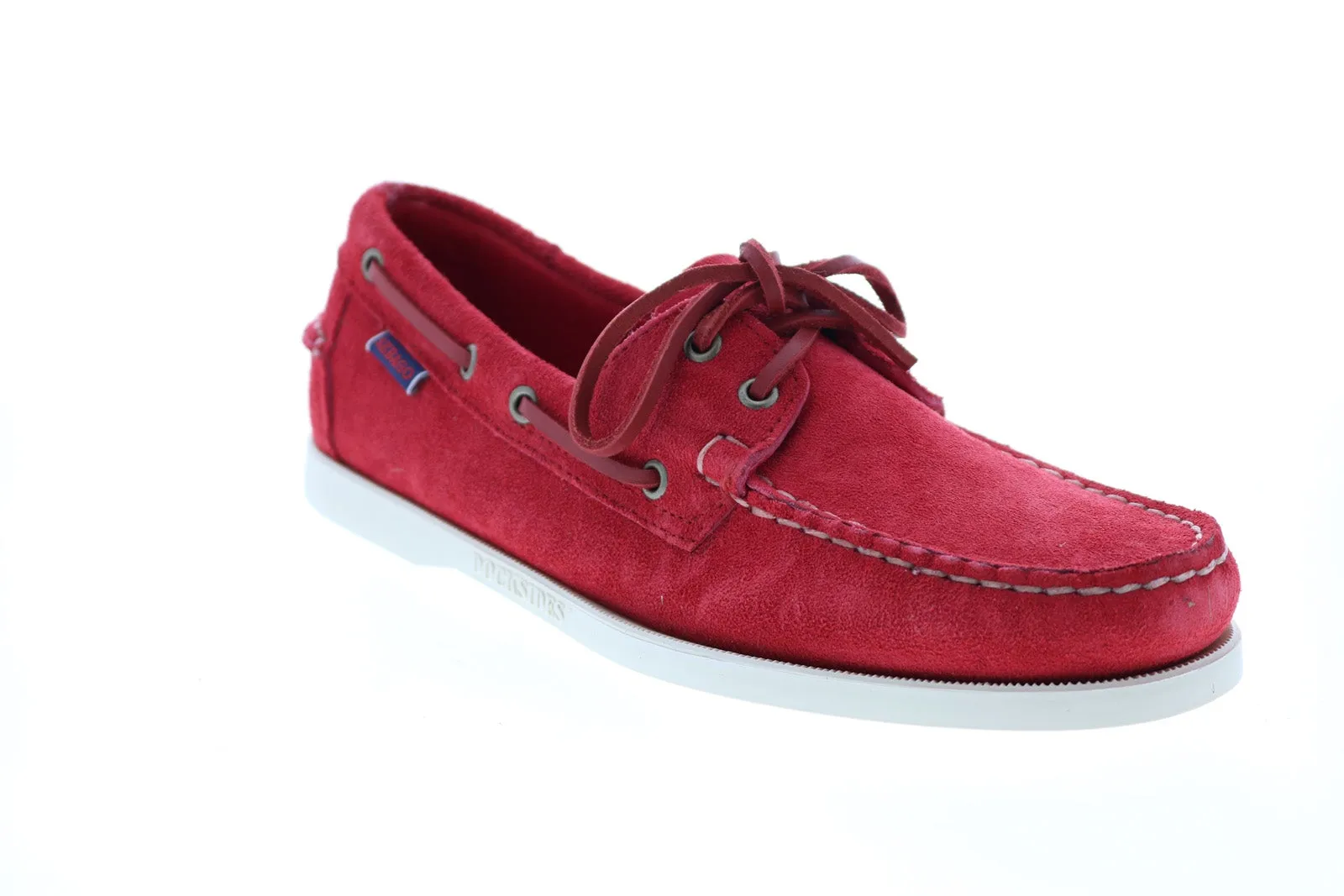 Sebago Portland Flesh Out 7111PTW Mens Red Loafers & Slip Ons Boat Shoes
