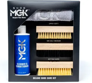 Shoe MGK Deluxe Shoe Brush Kit - Shoe Brush Set with XL Cleaner & Conditioner