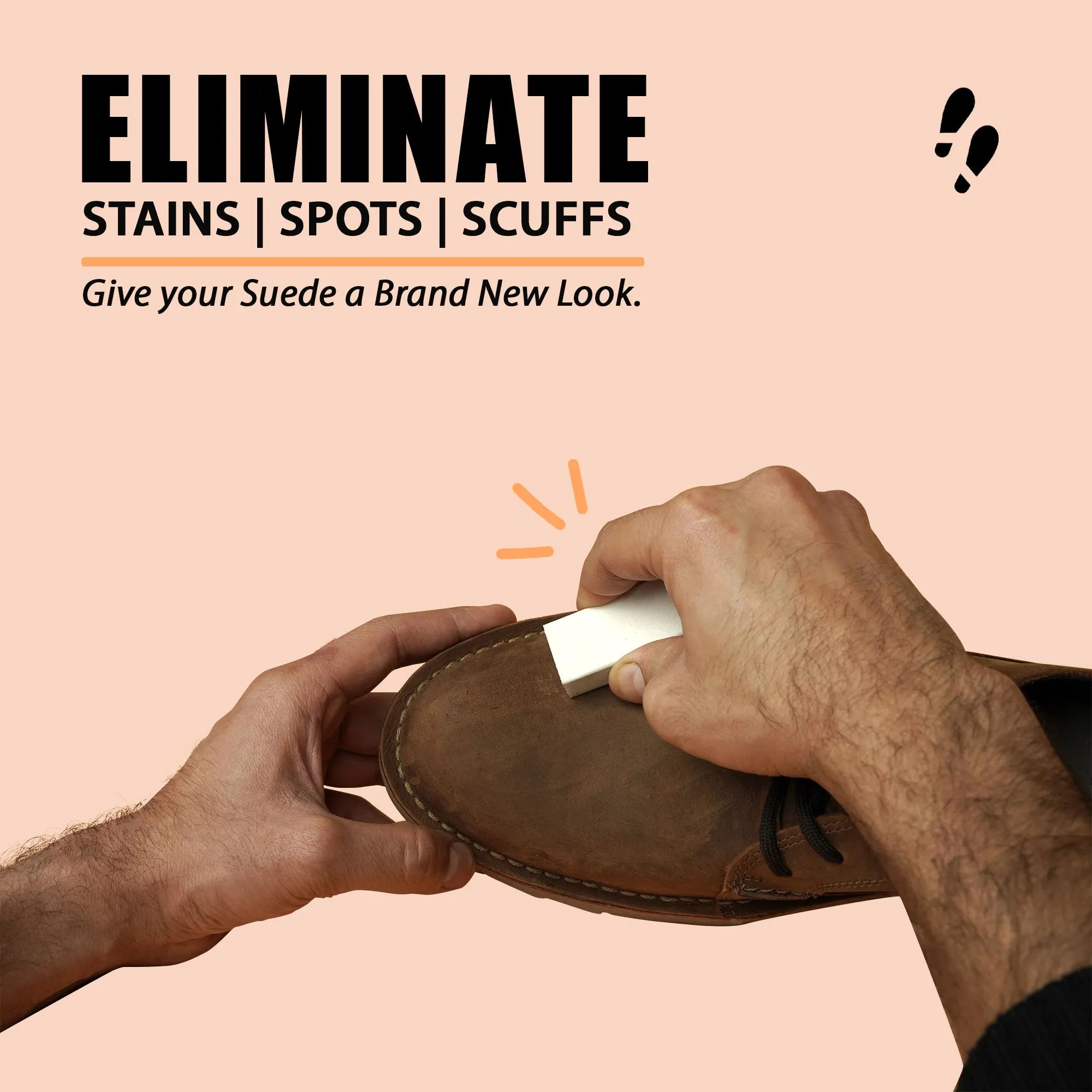 Shoe Mistri Instant Suede Shoe Eraser/Rubber for Cleaning | Quickly Remove Stains & Scuffs from Suede Shoes | Revive Your Suedes in Minutes (Pack of 1)