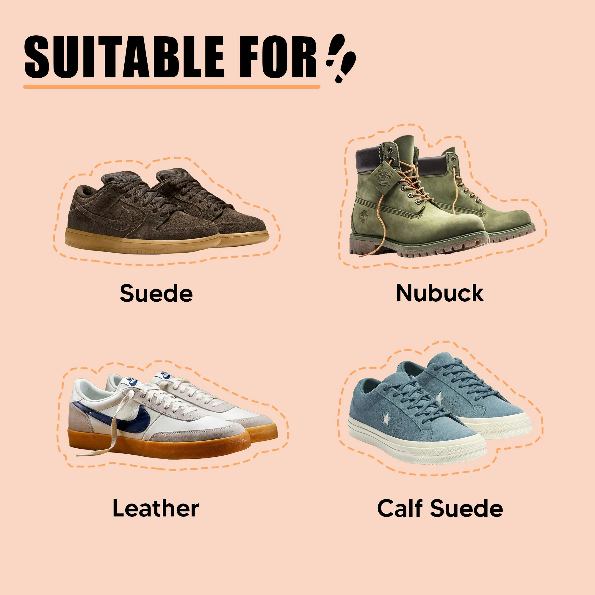 Shoe Mistri Instant Suede Shoe Eraser/Rubber for Cleaning | Quickly Remove Stains & Scuffs from Suede Shoes | Revive Your Suedes in Minutes (Pack of 1)