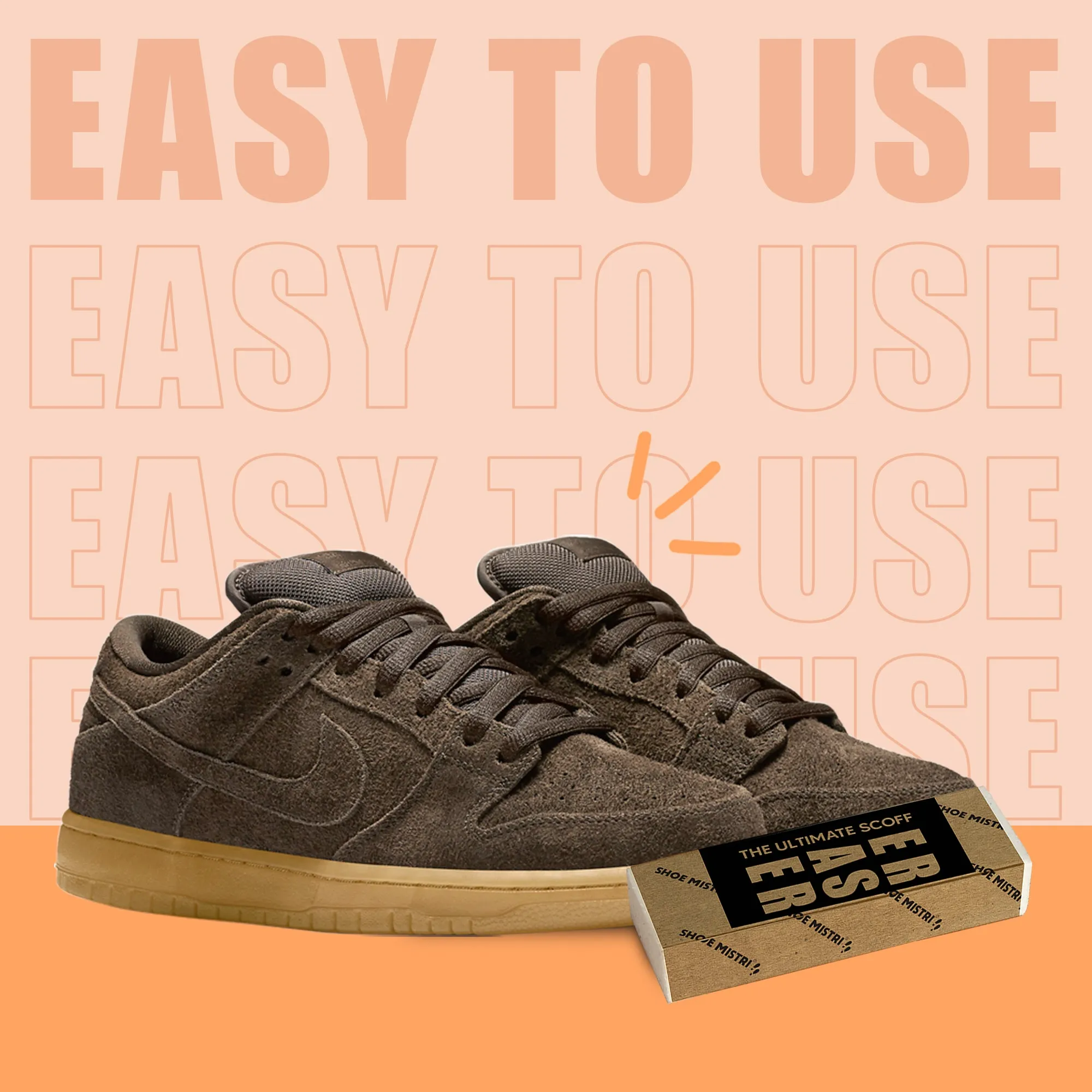 Shoe Mistri Instant Suede Shoe Eraser/Rubber for Cleaning | Quickly Remove Stains & Scuffs from Suede Shoes | Revive Your Suedes in Minutes (Pack of 1)