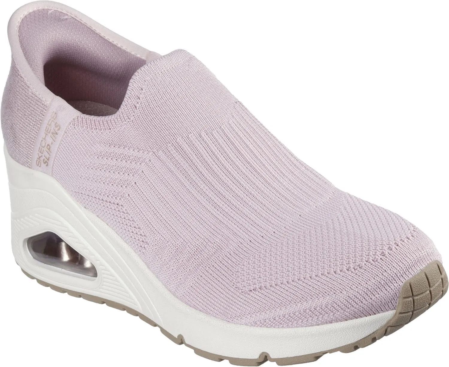 Skechers Women's Uno Wedge-Kickin' Knit Hands Free Slip-ins Sneaker