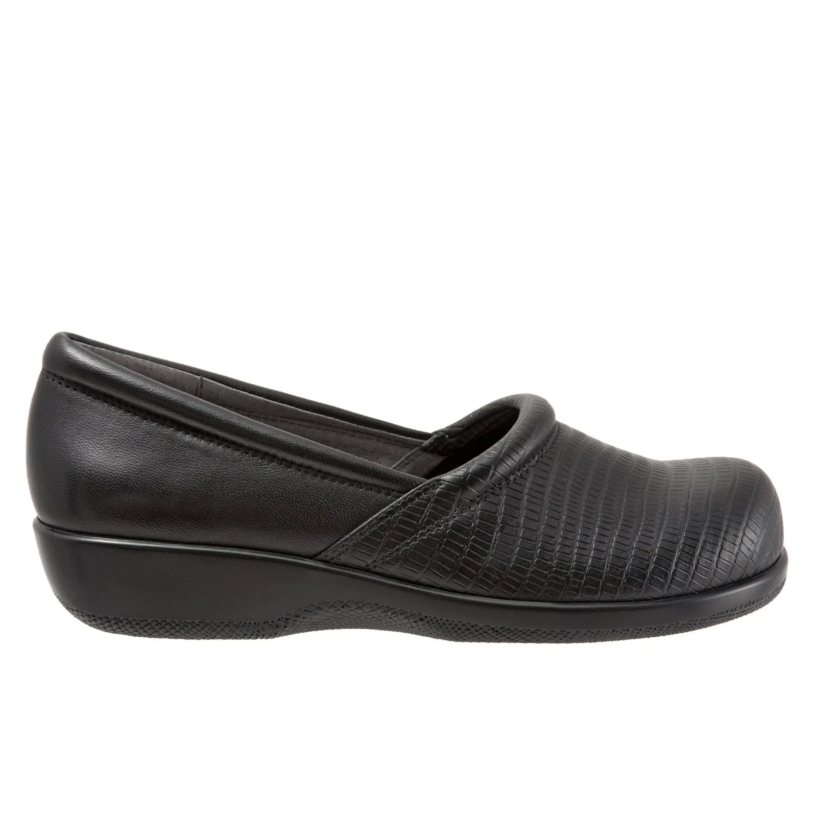 Softwalk Adora S1912-014 Womens Black Narrow Leather Loafer Flats Shoes