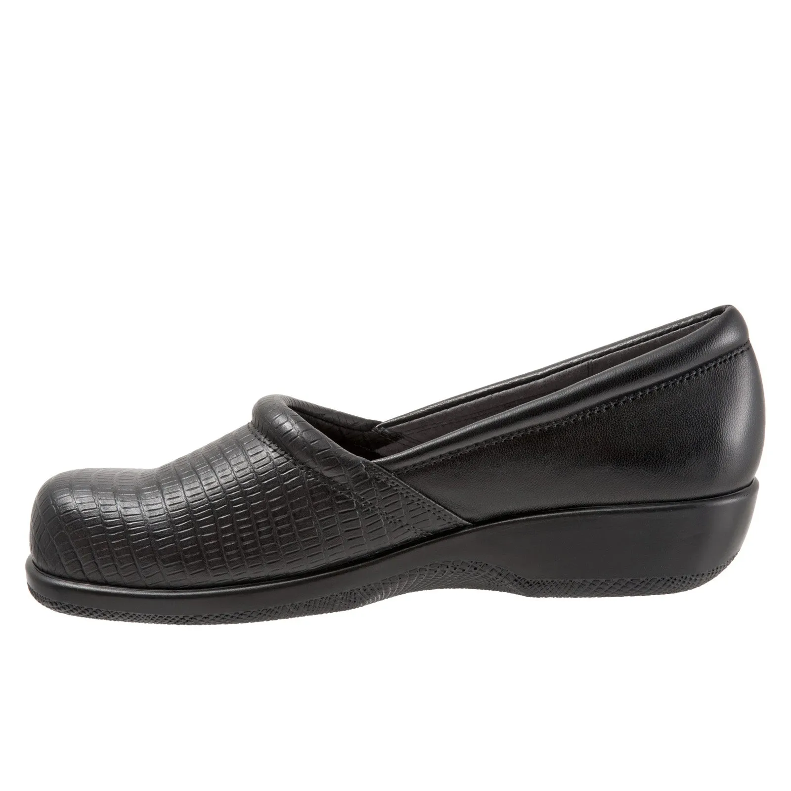 Softwalk Adora S1912-014 Womens Black Narrow Leather Loafer Flats Shoes