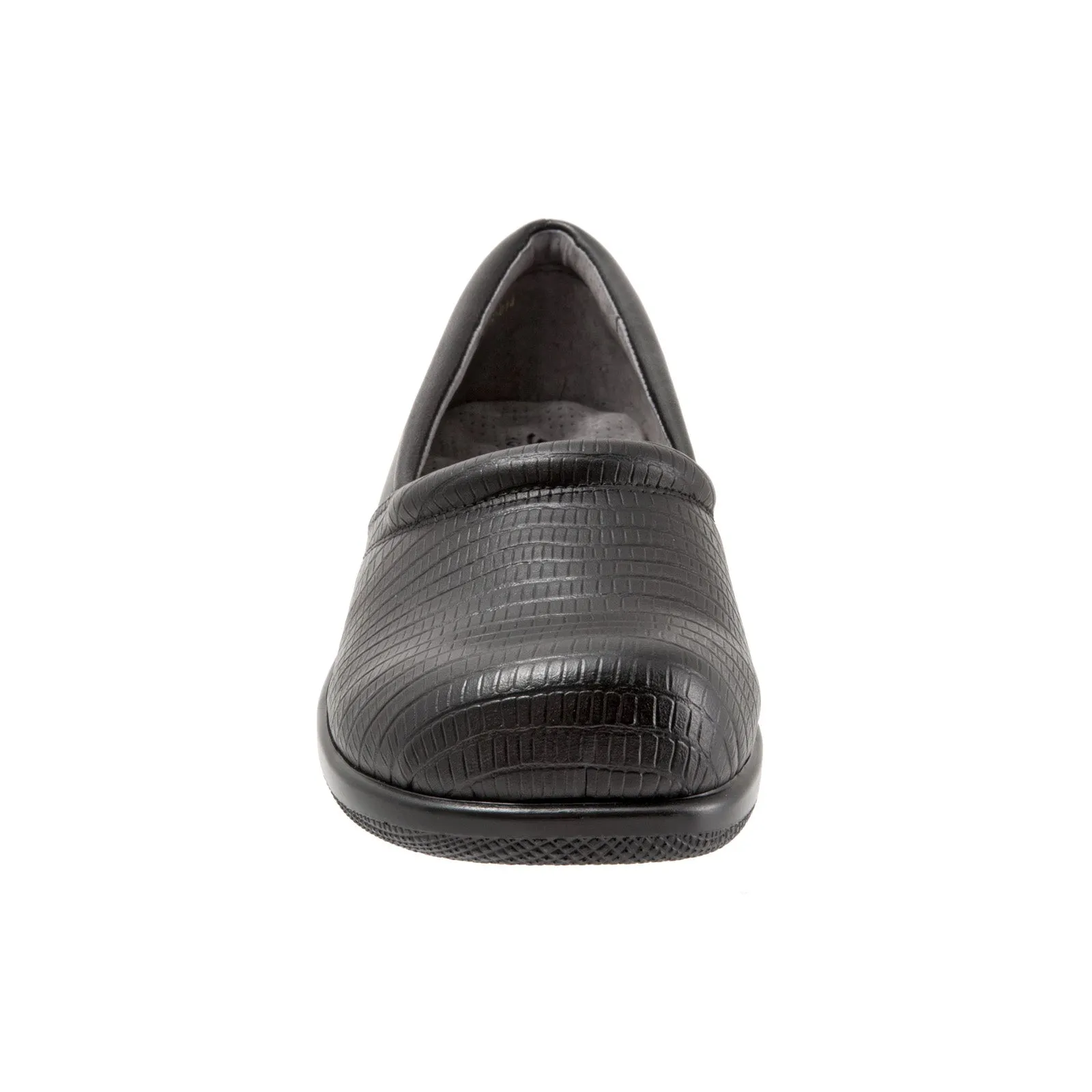 Softwalk Adora S1912-014 Womens Black Narrow Leather Loafer Flats Shoes