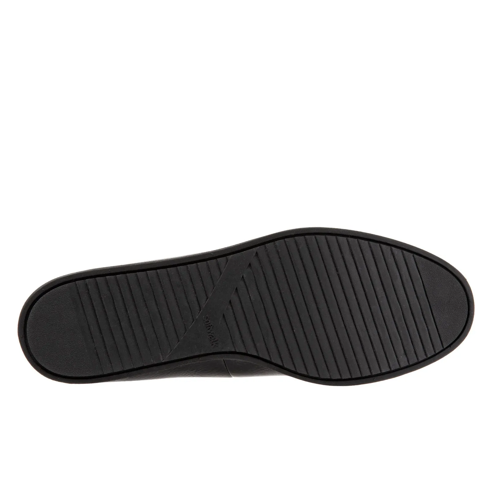 Softwalk Whistle S1810-005 Womens Black Narrow Leather Loafer Flats Shoes