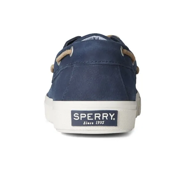 Sperry BAHAMA PLUSHWAVE Mens Leather Boat Shoes Navy