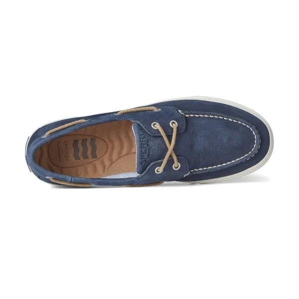 Sperry BAHAMA PLUSHWAVE Mens Leather Boat Shoes Navy