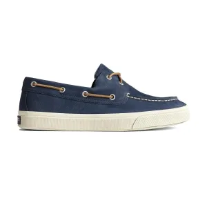 Sperry BAHAMA PLUSHWAVE Mens Leather Boat Shoes Navy
