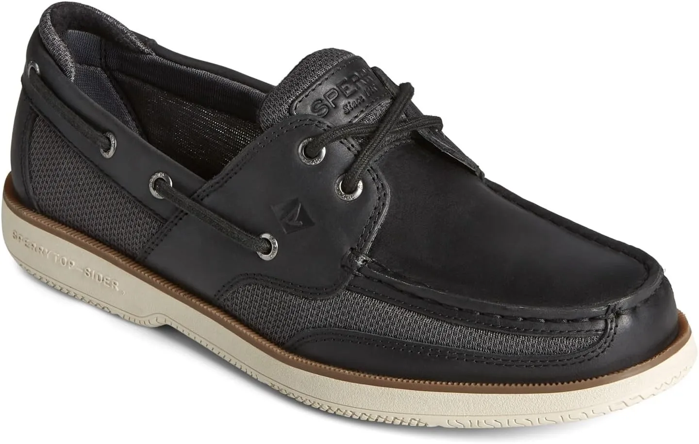 Sperry Men's, Surveyor 2 Eye Boat Shoe Black 10 W