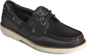 Sperry Men's, Surveyor 2 Eye Boat Shoe Black 10 W