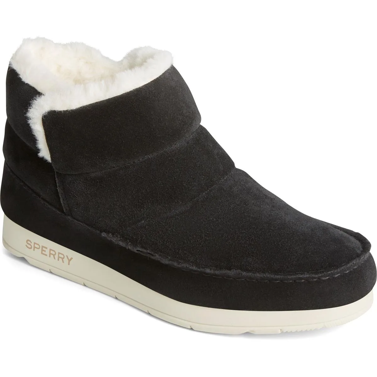Sperry Moc-Sider Bootie Leather Shoe Black